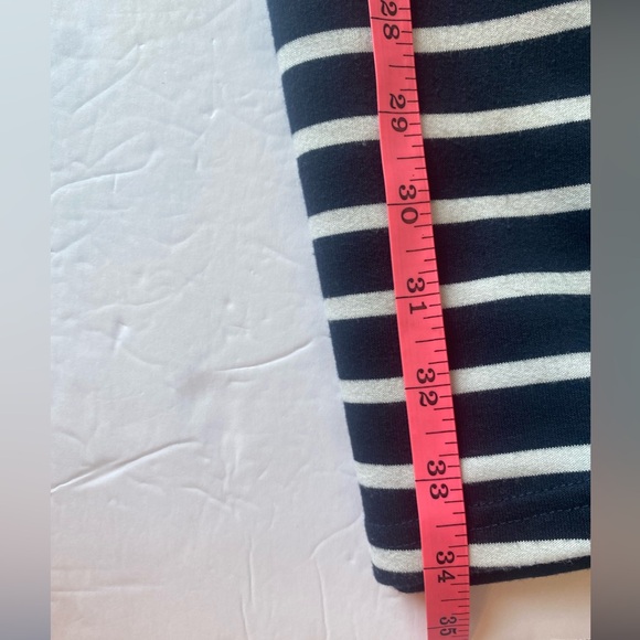 Women's Medium 100% Cotton Long Sleeved Striped Mini Dress Or Tunic - Picture 6 of 6